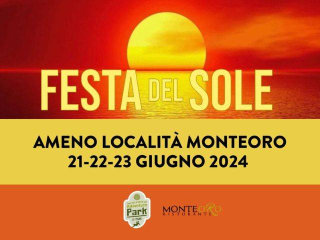 Festa del Sole al MonteOro: tre giorni di celebrazioni e festa